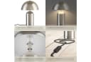 TECTAKE Schreibtischlampe Retro Pilzdesign Silber Matt Bild 5