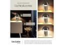 tectake Schreibtischlampe Akku Dimmbar Retro Pilzdesign Silber Bild 4