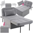 tectake Schlafhocker Ponto 4-in-1 Grau Verstellbar Bild 1