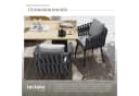 TECTAKE Gartenstuhl Lugano Rope-Design Grau Wetterfest Bild 5