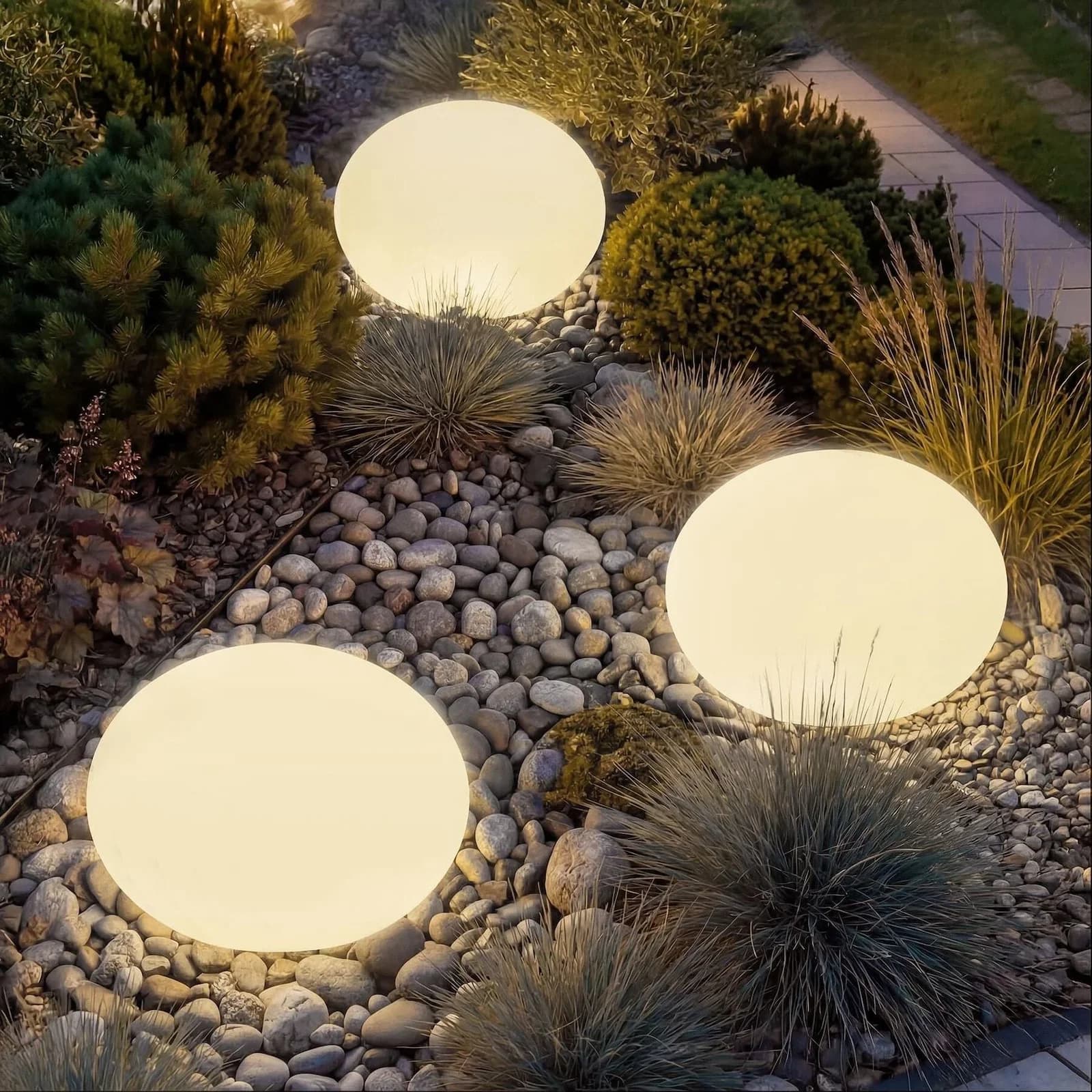tectake Kugelleuchte LED 12W mit Fernbedienung und Erdspieß