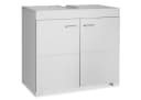 tectake Waschbeckenunterschrank Idris Weiß 2 Fächer Bild 2