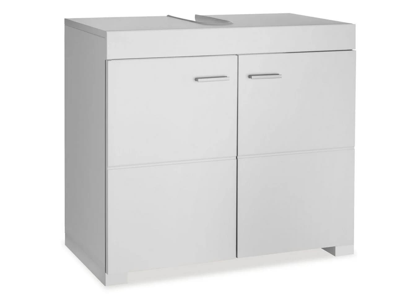 tectake Waschbeckenunterschrank Idris Weiß 2 Fächer - Bild 2