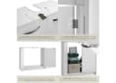 TECTAKE Waschbeckenunterschrank Katalina Weiß Modern Bild 5