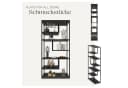 tectake Bücherregal Standregal 6 Fächer Industrial Look Schwarz Bild 3