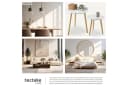 tectake Beistelltisch 2er Set Skandi-Look MDF Pinienholz Bild 5