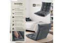 TECTAKE Relaxsessel Snooze Grau Samtbezug Verstellbar Bild 2