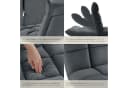 TECTAKE Relaxsessel Snooze Grau Samtbezug Verstellbar Bild 5