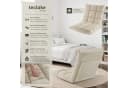 tectake Relaxsessel Snooze Beige Samt 3-in-1 verstellbar Bild 2