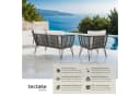 tectake Garten-Loungeset 3-tlg. Wetterfest Polyrattan Bild 2