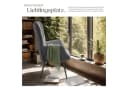 TECTAKE Sessel Hygge Breitcord Anthrazit/Schwarz Ergonomisch Bild 4