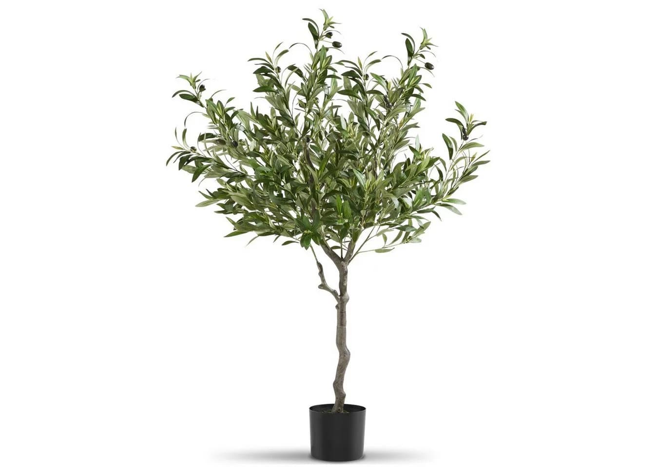 TECTAKE Künstlicher Olivenbaum 120 cm Grün - Bild 2