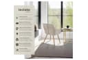 tectake Esszimmerstuhl Marilyn Samtbezug Gesteppt Set 4 Stuhl Taupe Gold Bild 2