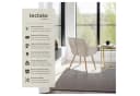 tectake Esszimmerstuhl Marilyn Set 6-tlg. Taupe Samtoptik Gold Bild 2