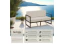 tectake Garten-Loungesofa 2-Sitzer Pulverbeschichtetes Stahlgestell Bild 2