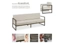 tectake Garten-Loungeset 7-tlg. Pulverbeschichteter Stahl Bild 4