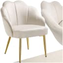tectake Cocktailsessel Hellen Samt Gold Bild 1