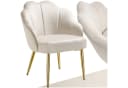 tectake Cocktailsessel Hellen Samt Gold Bild 3