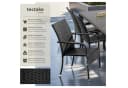 TECTAKE Rattanstuhl Girona Set 6-tlg. Stapelbar Gartenstuhl Bild 2
