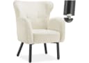 tectake Relaxsessel Vänersborg Creme Bouclé Polstersessel Bild 3