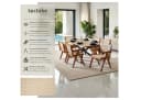 TecTake Armlehnstuhl Boho-Stil Massives Holzgestell Bild 1