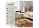 tectake Beistelltisch Alysia Modern Marmoroptik Gold Bild 2