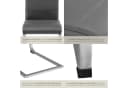 TECTAKE Esszimmerstuhl Set 4-tlg. Grau Kunstleder Schwingstuhl Bild 5