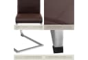 TECTAKE Esszimmerstuhl Schwingstuhl Set 4-tlg. Braun Kunstleder Bild 5