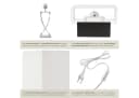 TECTAKE Schreibtischlampe Avina Modernes Design Chromfarben Bild 4