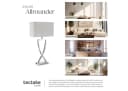 TECTAKE Schreibtischlampe Avina Modernes Design Chromfarben Bild 5