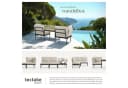 tectake Gartenlounge-Set 3-tlg. Aluminium Grau mit verstellbarer Lehne Bild 5