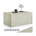 TecTake Couchtisch Lesley Beige Travertinoptik Minimalistisch Bild 1