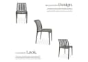 tectake Gartenstuhl Alcudia Stapelbar Grau 2 St Bild 3