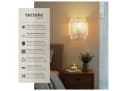 tectake Wandleuchte Lignea Lux Jute Boho-Stil Wandlampe Bild 1