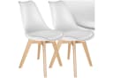 TECTAKE Esszimmerstuhl Frederikke Weiß 2er Set Ergonomisch Bild 2