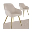 tectake Esszimmerstuhl Marilyn Set 2 St. Vielseitig Kombinierbar Bild 1