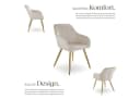 tectake Esszimmerstuhl Marilyn Set 2 St. Vielseitig Kombinierbar Bild 4