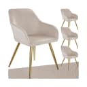 tectake Esszimmerstuhl Marilyn Set 4 St. Vielseitig Kombinierbar Bild 1