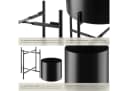 tectake Pflanzenständer 2-teilig Industrial Style Schwarz Bild 5