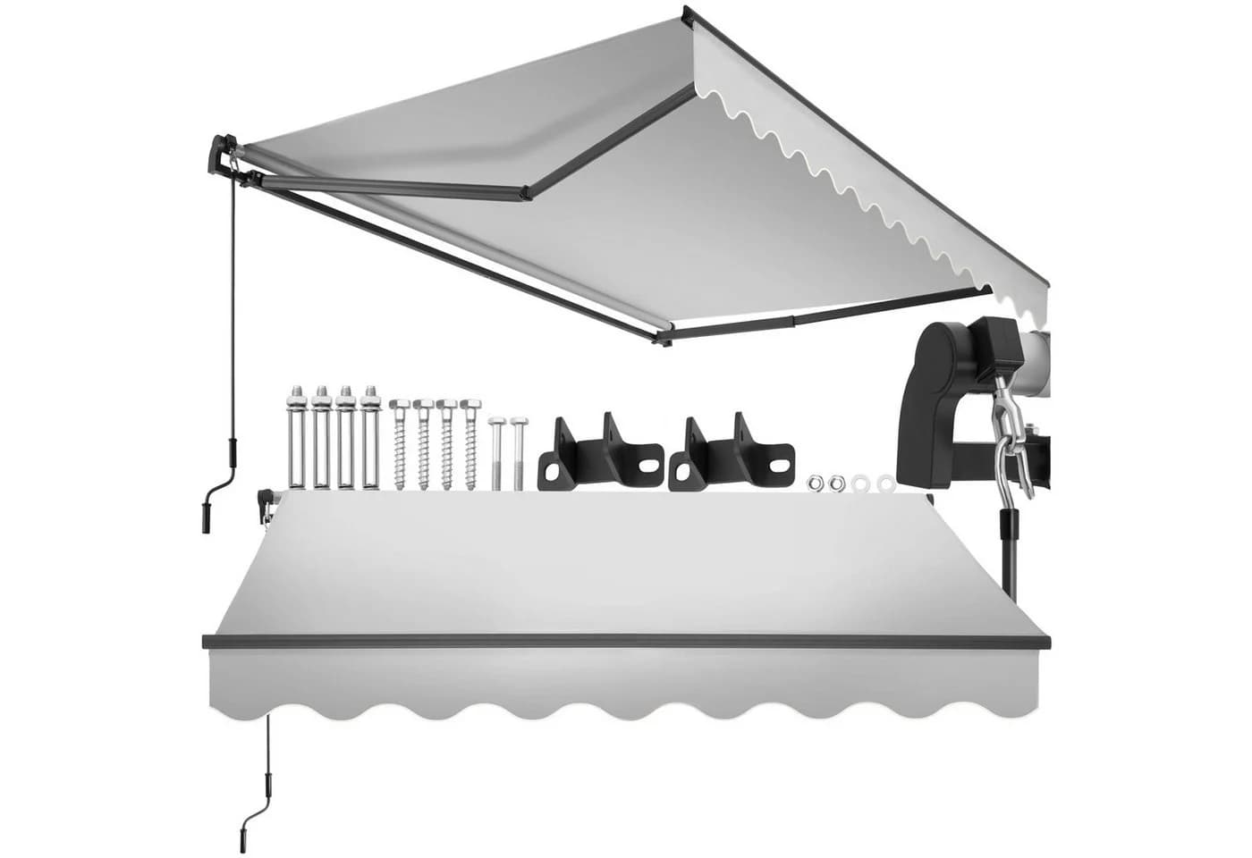 tectake Gelenkarmmarkise Ornella mit Wandhalterung - Bild 3