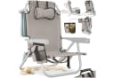 tectake Aluminium Strandstuhl klappbar mit Rucksackfunktion Bild 3