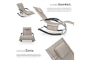 tectake Gartenliege Taya Beige Ergonomisch Mit Tasche Bild 4