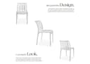 TECTAKE Gartenstuhl Alcudia 6-tlg. Beige Stapelbar Bild 4