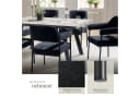 tectake Esszimmerstuhl Doé Schwarz Gepolstert Stahlbeine Set 2 St Bild 4