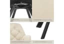tectake Esszimmerstuhl Lucia Drehbar Samt Armlehnstuhl Beige 4er Set Bild 5