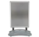 tectake Plakatständer DIN A1 Doppelseitig Grau Aluminium Bild 3