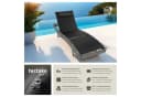 tectake Gartenliege Moana Grau Meliert Verstellbar Bild 1