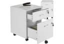 tectake Rollcontainer Vagur 2 Schubladen Weiß A4 Bild 2