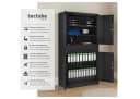 tectake Aktenschrank Cosmo Schwarz mit 2 Schubladen und 2 Abteilen Bild 1