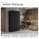 tectake Aktenschrank Cosmo Schwarz mit 2 Schubladen und 2 Abteilen Bild 3